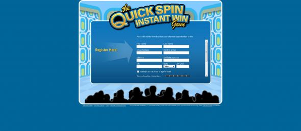 Quick Spin Instant Win Game Quick Spin Instant Win Game