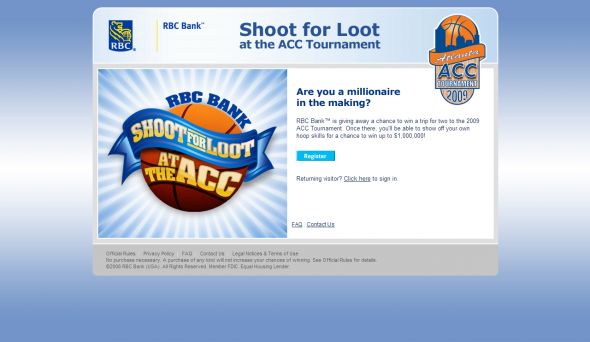 RBC Bank Shoot for Loot Sweepstakes