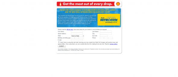 Shell Gift Card Giveaway