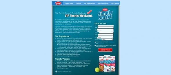 Simply Smart Simply Preferred VIP Tennis Weekend Contest