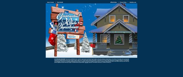 The Weather Channel White Christmas Guaranteed Contest