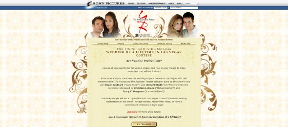 The Young and the Restless Wedding of a Lifetime in Las Vegas Contest