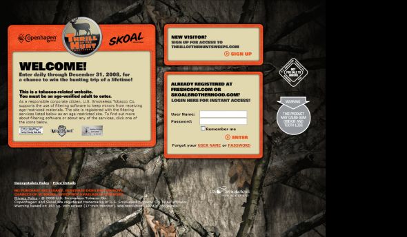 The Thrill of the Hunt Sweepstakes