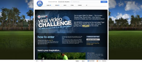 Tiger Woods PGA TOUR 10 Viral Video Challenge Contest