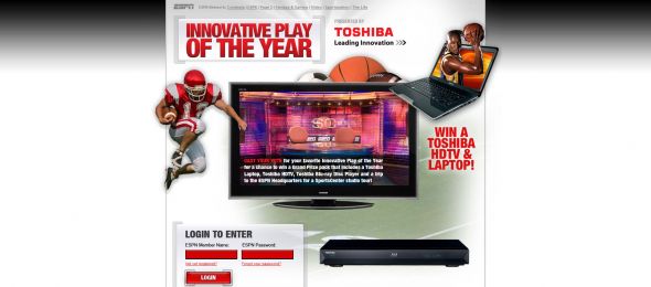 Toshiba Innovative Play of the Year Sweepstakes