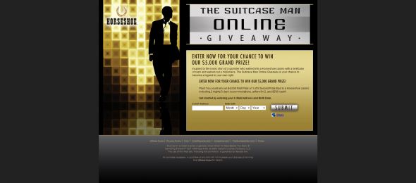 Suitcase Man Online Giveaway