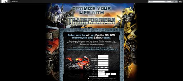 MTV Optimize Your Life Sweepstakes