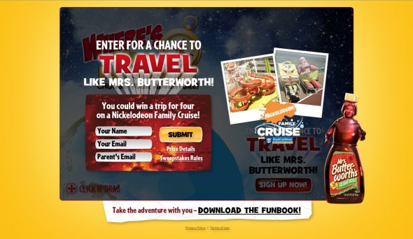 Travel Like Mrs. Butterworth’s Again Sweepstakes