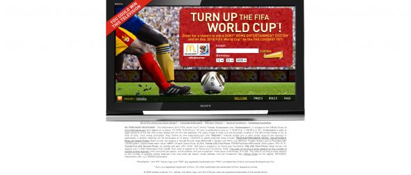McDonald’s 2010 FIFA World Cup Home Theater Sweepstakes