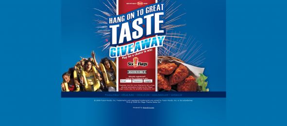 Tyson Hang on to Great Taste Instant Win Summer Giveaway