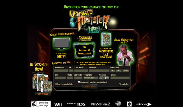 Ultimate Monster Lab Sweepstakes