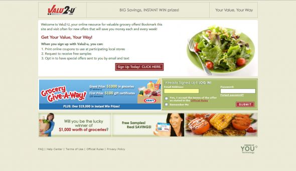 SUPERVALU Valu2-U Sweepstakes SUPERVALU Valu2-U Sweepstakes