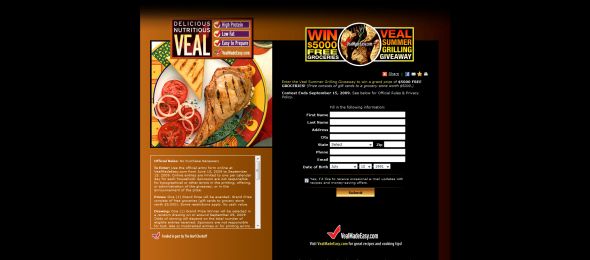 Veal Made Easy Sweepstakes