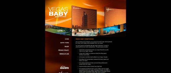 Vegas Baby Sweepstakes