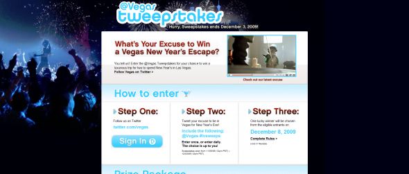 @Vegas Tweepstakes