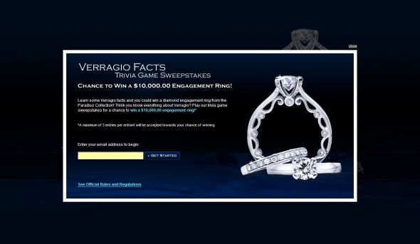Verragio Facts Trivia Game Sweepstakes