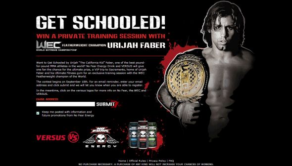 GET SCHOOLED! Win a private training session with Urijah Faber Essay Contest