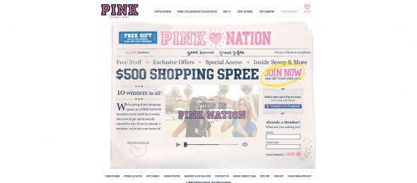 Victoria’s Secret Pink Nation Sweepstakes Victoria’s Secret Pink Nation Sweepstakes