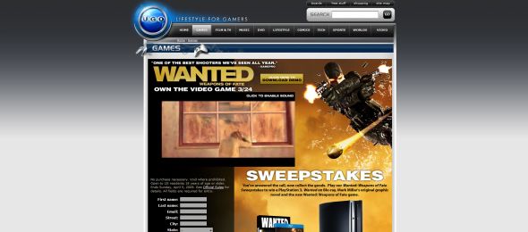 Wanted: Weapons of Fate Sweepstakes