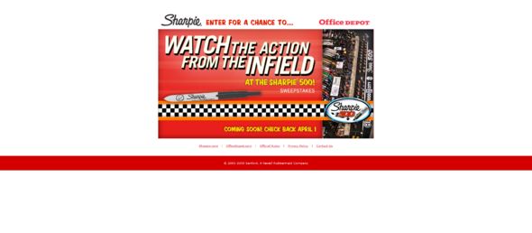 Watch the Action from the Infield at the Sharpie 500 Sweepstakes