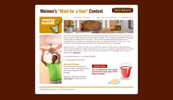 The Weiman Maid for a Year Contest