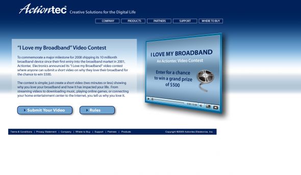 ActionTec I Love my Broadband Video Contest