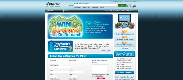 Win 10 Grand with On Demand Sweepstakes