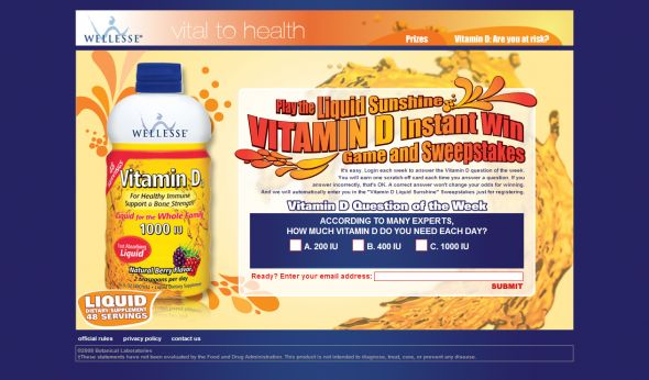 Vitamin D in liquid in behalf of really easy dosing.