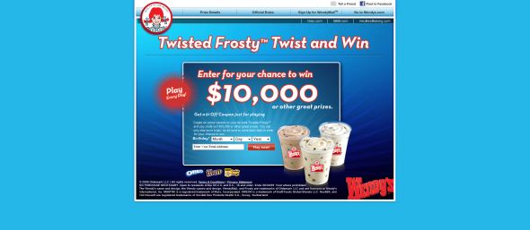 Wendy’s Twisted Frosty Promotion