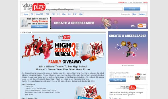 What They Play High School Musical 3 Family Giveaway Sweepstakes