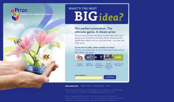 What’s the Next Big Idea Sweepstakes