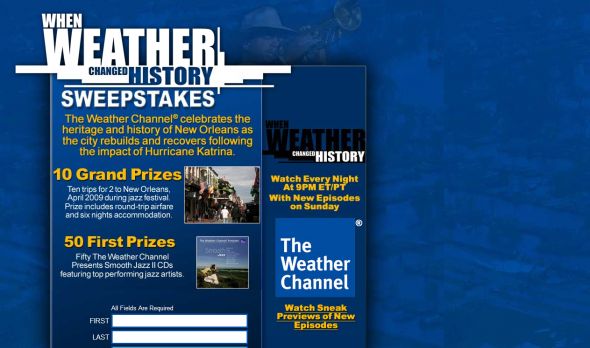 When Weather Changed History Sweepstakes