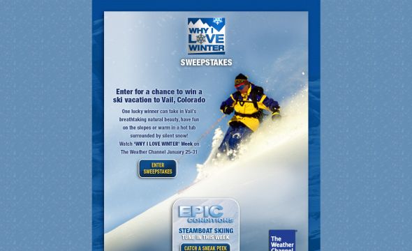 Why I Love Winter Sweepstakes