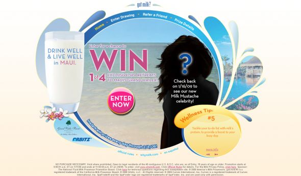 WhyMilk.com Women’s Wellness Sweepstakes