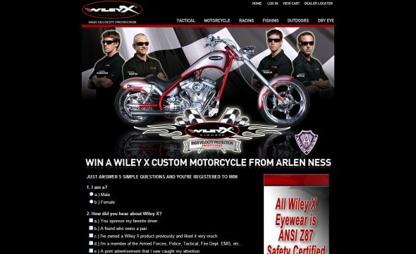 Wiley X High Velocity Protection Sweepstakes