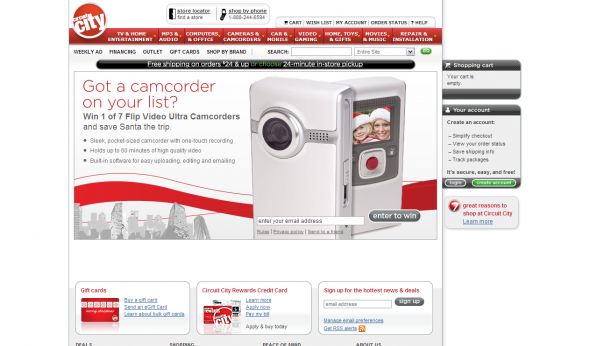 Circuit City’s Win 1 of 7 Flip Video Ultra Camcorder Sweepstakes