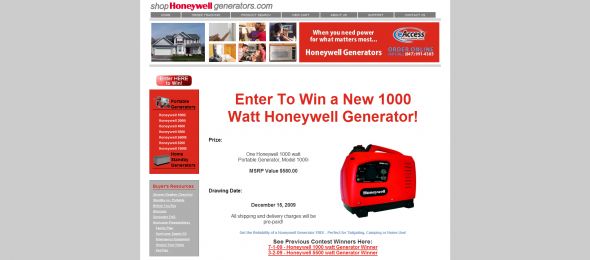 Honeywell Generator Contest