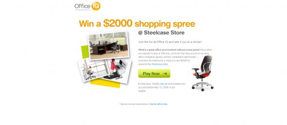 Steelcase $2000 Shopping Spree Sweepstakes