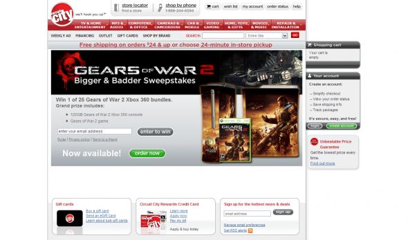 Circuit City’s Gears of War 2 Sweepstakes