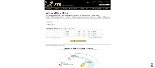 Win a Million Miles Sweepstakes