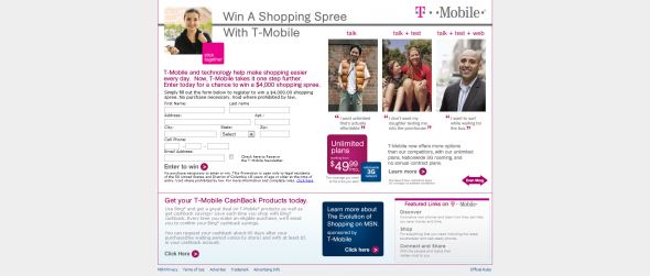 Microsoft and T-Mobile Sweepstakes