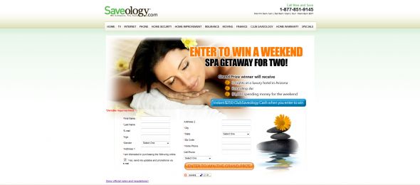 Saveology.com Spa Weekend Giveaway Sweepstakes