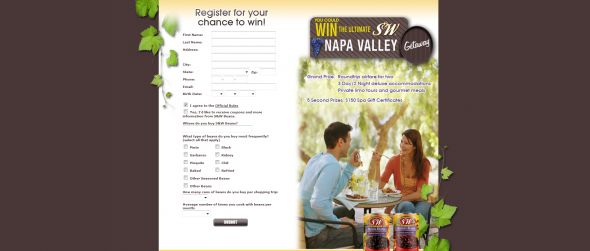S&W Beans Sweepstakes