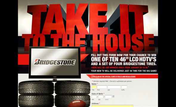 Bridgestone Tires Plus Take It To The House