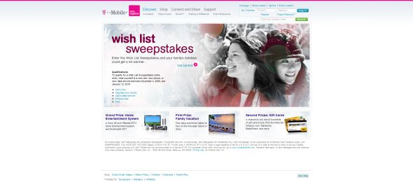 T-Mobile Wish List Sweepstakes