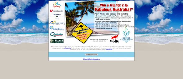 Wolfe Video Fabulous Australia Contest