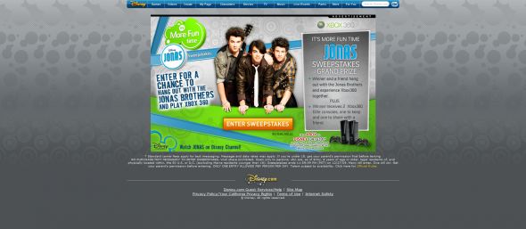 Disney Xbox It’s More Fun Time With Jonas Sweepstakes