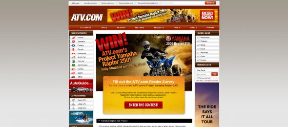 Yamaha Raptor ATV Contest