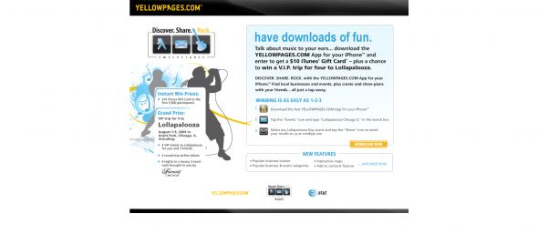 YellowPages.com Discover. Share. Rock. Sweepstakes