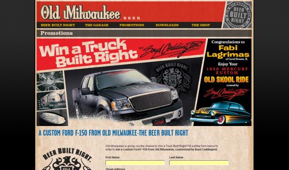 Old Milwaukee’s Custom Boyd Coddington F-150 Truck Sweepstakes
